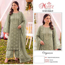 Motifz 5424 Organza With Heavy Embroidery & Khatli Work Pakistani Suit