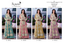 Serine S 924 Crystal Chiffon  Heavy Embroidered Work With Khatli Worked Pakistani Suits