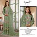 Serine S 932 Chiffon Heavy Embroidery With Khatli Work Suit