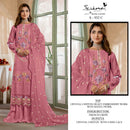 Serine S 932 Chiffon Heavy Embroidery With Khatli Work Suit