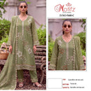 Motifz 5440 Gold Chiffon Embroidery Bits Work Designer Pakistani Style Suit