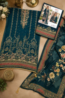 Motifz 5435 Pure Viscose Maslin Digital Print Khatli Work Pakistani Suit