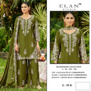 Elan E 55 Gajji Silk Heavy Embroidered Ready to Wear Pakistani Suit