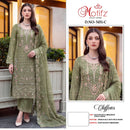 Motifz 5451 Chiffon Embroidery & Khatli Work Pakistani Suit