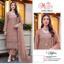 Motifz 5451 Chiffon Embroidery & Khatli Work Pakistani Suit