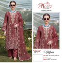 Motifz 1551 Chiffon Embroidery & Khatli Work Pakistani Suit Premium Designer Suit