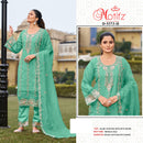 Motifz 5373 Kajri Siffon Embroidery Bits Work Designer Suit