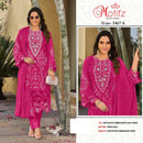 Motifz 5467 Premium Chiffon Embroidered Khatli Work Suit