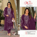 Motifz 5467 Premium Chiffon Embroidered Khatli Work Suit