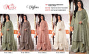 Motifz 5454 Chiffon Embroidery Khatli Work Designer Suit