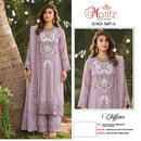 Motifz 5457 Chiffon Embroidery Khatli Work Designer Suits
