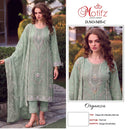 Motifz 5455 Organza Embroidery Khatli Work Party Wear Salwar Suit