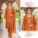 Motifz R 1526 Cambric Cotton Embroidery & Khatli Work Suit