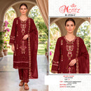 Motifz R 1526 Cambric Cotton Embroidery & Khatli Work Suit