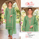 Motifz R 1526 Cambric Cotton Embroidery & Khatli Work Suit