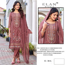 Elan E 10 Chiffon Heavy Embroidered Suit With Handwork & Cutwork Pakistani Suits