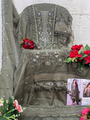 Elan E 10 Chiffon Heavy Embroidered Suit With Handwork & Cutwork Pakistani Suits