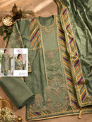 Motifz 5434 Pure Viscose Maslin Digital Print with Khatli Work Designer Suit
