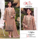 Motifz 5452 Chiffon Embroidery Khatli Work Designer Suit