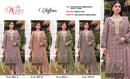 Motifz 5452 Chiffon Embroidery Khatli Work Designer Suit