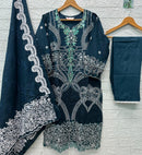 ELAN E 51 Ready Made Cambric Lawn Cotton Heavy Embroidered Suits