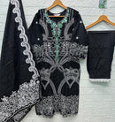 ELAN E 51 Ready Made Cambric Lawn Cotton Heavy Embroidered Suits