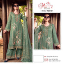 Motifz 5460 Salsa DP Siffion with Embroidery Bits Work Suit