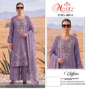Motifz 5485 Chiffon with Embroidery Khatli Work Designer Suits