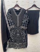 Bilqis B 285 Chiffon Heavy Embroidered With Handwork & Cutwork Designer Suits