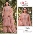 Motifz 5453 Siffon Designer Embroidered Khatli Work Collection