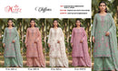 Motifz 5453 Siffon Designer Embroidered Khatli Work Collection