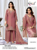 Rinaz R 1867 Fendy Silk With Embroidery & Beads Work Suits