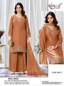 Rinaz R 1867 Fendy Silk With Embroidery & Beads Work Suits