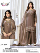 Rinaz R 1868 Fendy Silk With Embroidery Beats Work Designer Suits