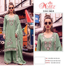 Motifz 5482 Gold Chiffion Embroidery Bits Work Suits