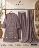 Deepsy Suits Elaf Exclusive Pure Lawn Heavy Self Embroidered Readymade Suits