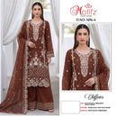 Motifz 5456 Chiffon Embroidered Khatli Work Salwar Suit