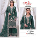 Motifz 5456 Chiffon Embroidered Khatli Work Salwar Suit