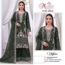 Motifz 5456 Chiffon Embroidered Khatli Work Salwar Suit