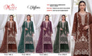 Motifz 5456 Chiffon Embroidered Khatli Work Salwar Suit
