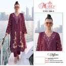 Motifz 5486 Chiffon Heavy Embroidery Khatli Work Suit