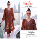 Motifz 5486 Chiffon Heavy Embroidery Khatli Work Suit