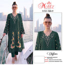 Motifz 5486 Chiffon Heavy Embroidery Khatli Work Suit