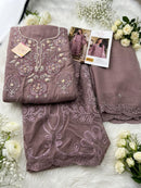 Motifz 5407 Chiffon with Embroidery & Khatli Work Designer Suit