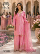 Shraddha Designer Mushk CW 1144 Roman Glass Silk Heavy Bits Readymade Suits