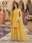 Shraddha Designer Mushk CW 1144 Roman Glass Silk Heavy Bits Readymade Suits