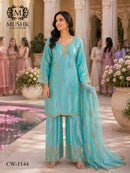 Shraddha Designer Mushk CW 1144 Roman Glass Silk Heavy Bits Readymade Suits