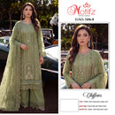 Motifz 5496 Chiffon Embroidery Khatli Work Designer Suit