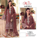Motifz 5497 Chiffon Embroidery Khatli Work Premium Pakistani Suit