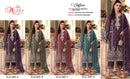 Motifz 5497 Chiffon Embroidery Khatli Work Premium Pakistani Suit